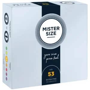 MISTER SIZE 53 mm Condoms 36-Pack - Personalized Fit & Comfort