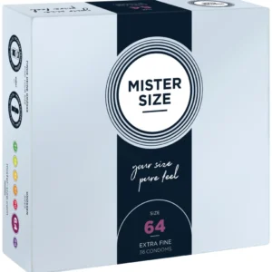 Mister Size 64 mm - Large Size Latex Condoms, 36-Pack