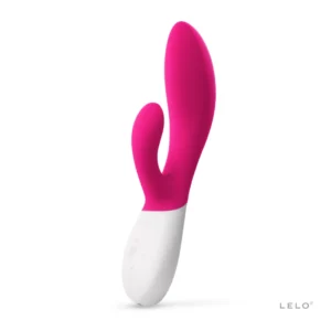 Lelo INA Wave 2 Cerise - Dual-Action Silicone Massager, 12 Modes