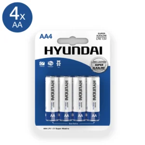 Super Alkaline AA Batteries 4-Pack - Long-Lasting Power Cells