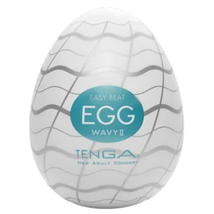 Tenga Egg Wavy II - Compact Textured Silicone Intimate Device
