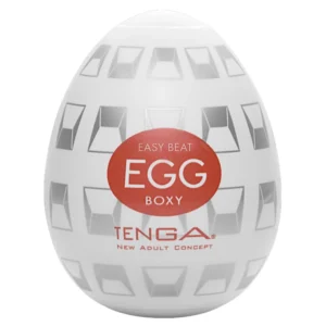 Tenga Egg Boxy Intimate Device Compact Male Model White