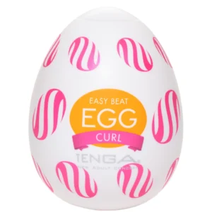 Tenga Egg Wonder Curl Intimate Device - Compact, Textured, Single Piece