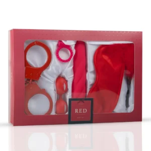 LoveBoxxx I Love Red Couples Set - Luxury Intimate Gift Box for Two