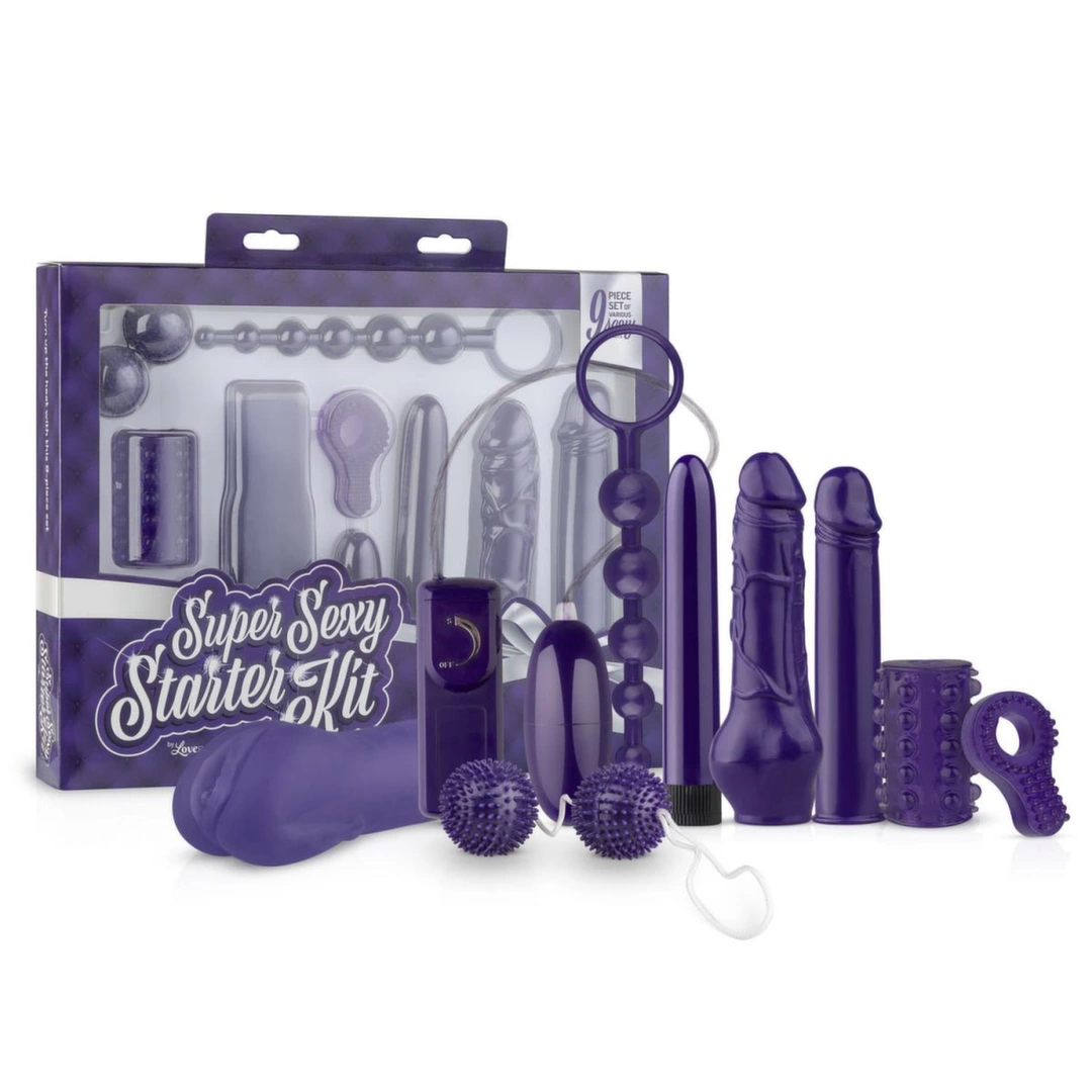 Loveboxxx Super Starter Intimate Kit - Multiset for Couples & Solo Play ...
