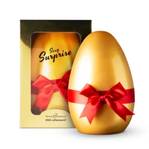 Loveboxxx Luxury Golden Surprise Egg for Couples - Gift Set with Accessories