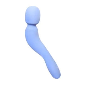 Dame Com Wand Massager Periwinkle - Ergonomic Flexible Neck