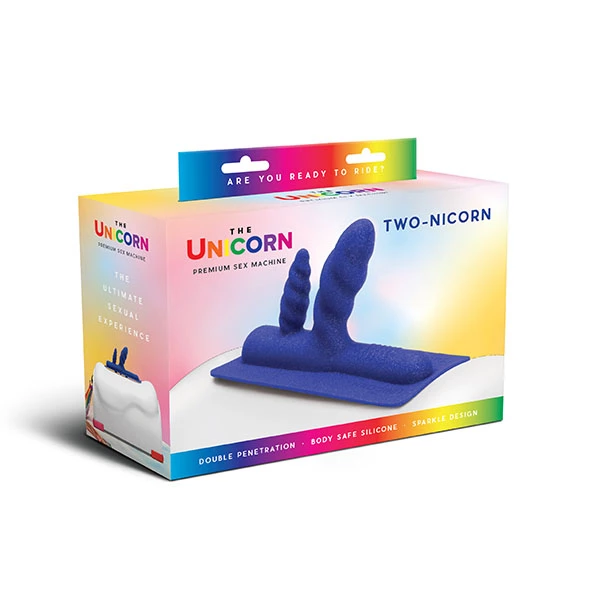 The Cowgirl Unicorn Two-Nicorn Silicone Accessory - Dual Horn Design