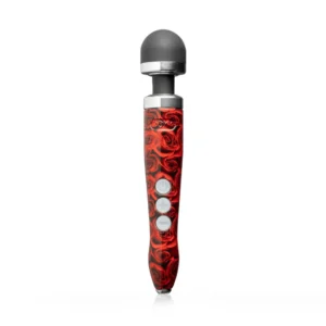 Doxy Die Cast 3R Rechargeable Wand Massager Rose Pattern, Aluminium