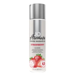 System JO Aromatix Massage Oil Strawberry 120ml - Vegan Formula