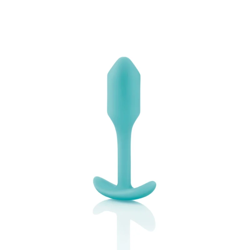 Analinis kaištis „b-Vibe Snug Plug 1“ (žalsvai mėlynas)