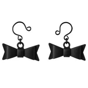 Sportsheets Sincerely Bow Tie Adjustable Nipple Jewelry, Black, 2 pcs