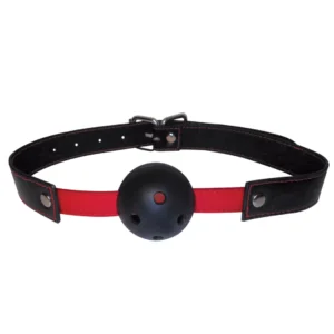 Sportsheets S&M Hush Ball Gag - Adjustable Breathable Model, Black