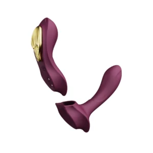 ZALO Aya Wearable Massager Velvet Purple - Ergonomic Remote System
