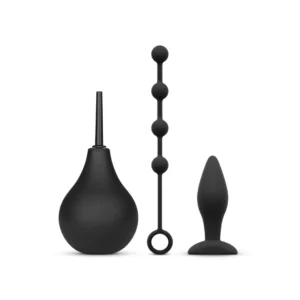 Nexus Anal Beginner Kit - Silicone Starter Set with Douche, Plug & Beads