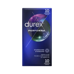 Durex Performa 10pcs Premium Delay System Latex Condoms 56mm