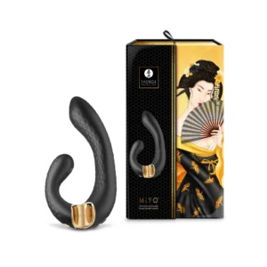 Shunga MIYO Black Dual Motor Silicone Intimate System 185mm