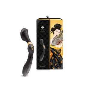 Shunga ZOA Black Intimate Multi-Zone Vibrating Massager 27cm