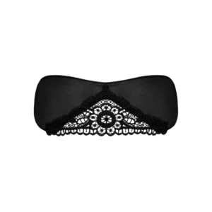 Obsessive Satinia Elegant Black Satin Mask Adjustable Fit