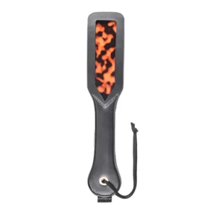 Sportsheets Amber Spanker Gold-Tortoiseshell Impact Paddle, Rigid Handle