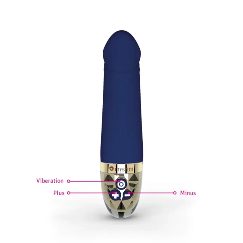 Mystim Real Deal Neal Blue - Anatomical Intimate Silicone Device, Large
