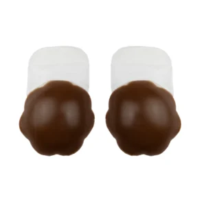 Bye Bra Silicone Pull-Ups XL Brown - Reusable Invisible Support 12cm