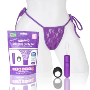 The Screaming O My Secret 4T Panty Vibe Grape - Remote Control Set