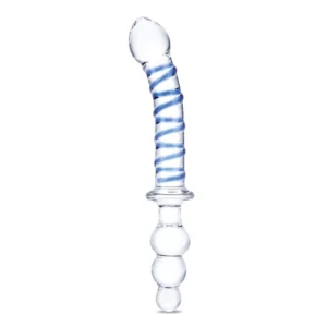 Glas Twister Glass Dual-Ended Intimate Device 23.5 cm Transparent