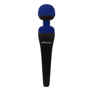 PalmPower Recharge Wand Massager Blue - Cordless Waterproof Model