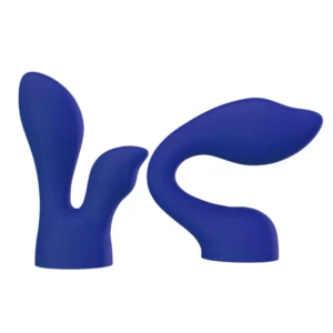 PalmPower PalmSensual Blue Silicone Massager Attachments Set 2pcs