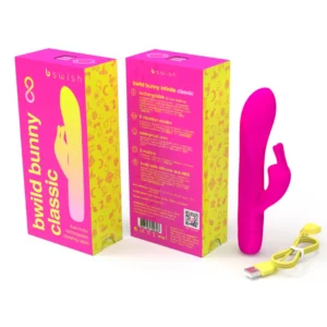 B Swish Bwild Classic Bunny Sunset Pink Dual Motor Silicone Model