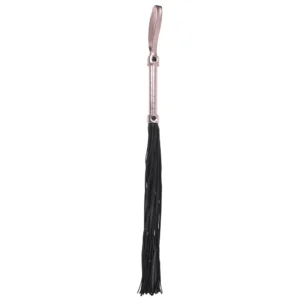 Sportsheets Sex & Mischief Brat Flogger Faux Leather Whip Black