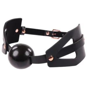 Sportsheets S&M Brat Adjustable Ball Gag - Soft Silicone, Black-Pink