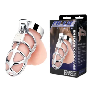 Blueline Enslave Stainless Steel Secure Chastity Cage System
