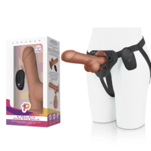 Pegasus 8” Silicone Wireless Intimate System with Adjustable Harness