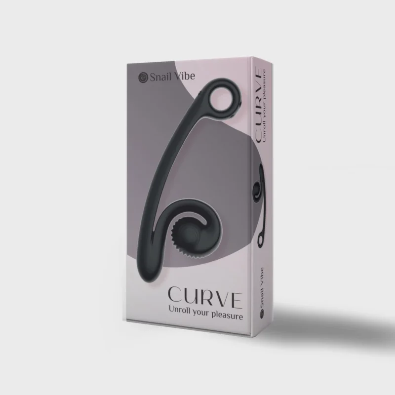 Snail Vibe Curve Black - Dual Motor Silicone Personal Massager