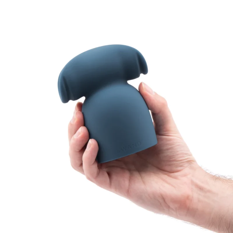 Le Wand Stroke Silicone Sleeve Attachment - Textured Accessory, Grey