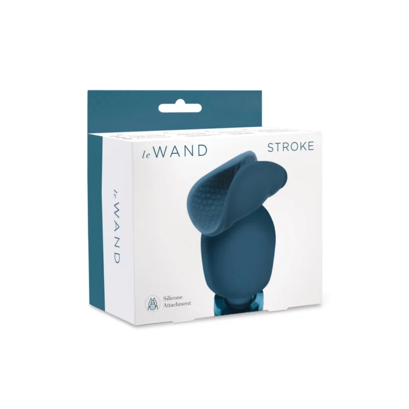 Le Wand Stroke Silicone Sleeve Attachment - Textured Accessory, Grey