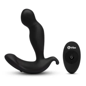 b-Vibe 360 Plug Intimate System with Remote, Rotating & Vibrating Black