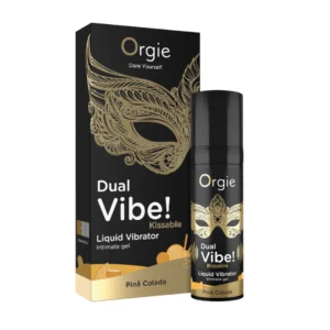 Orgie Dual Vibe Intimate Gel Pina Colada Flavor 15ml Kissable