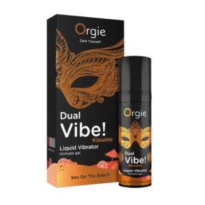 Orgie Dual Vibe Intimate Gel Sex On The Beach Flavor, Kissable, 15ml