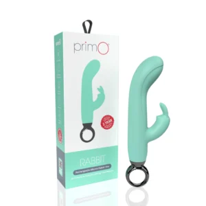 The Screaming O Primo RabbitKiwi Rechargeable Silicone Model - 4.5” Green