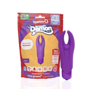 The Screaming O 4B Demon Grape Mini Massager Flexible Silicone