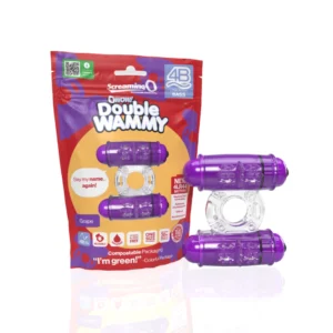 The Screaming O 4B Double Wammy Grape Dual Action Vibrating Ring