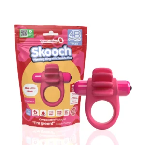 The Screaming O 4B Skooch Intimate Ring Strawberry Silicone