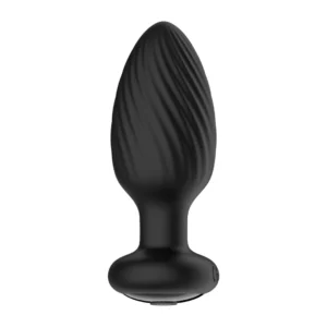 Nexus Tornado Medium Black - Rotating Silicone Plug with Remote Control