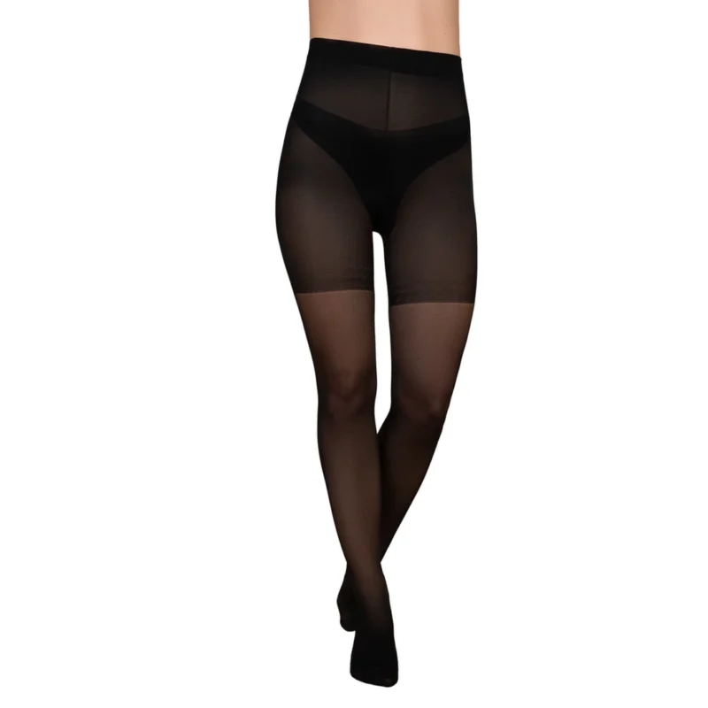 Bye Bra Control Slim 40 Den Black Tights Size M - Shaping & Comfort