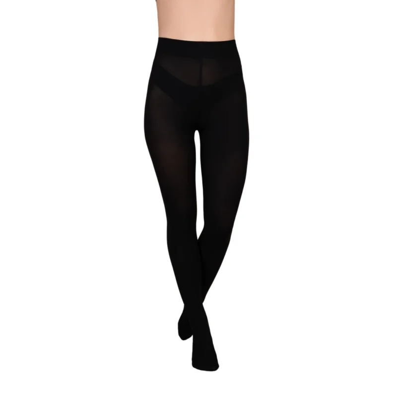 Bye Bra Comfort Velvet Touch 150 Den Black Tights Size M