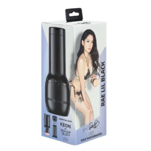Kiiroo Feel Rae Lil Black Interactive Sleeve - Anatomical TPE Design