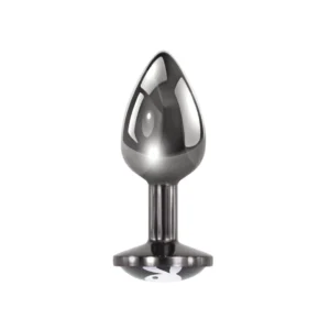 Playboy Pleasure Tux Small Aluminum Plug with Iconic Bunny Base